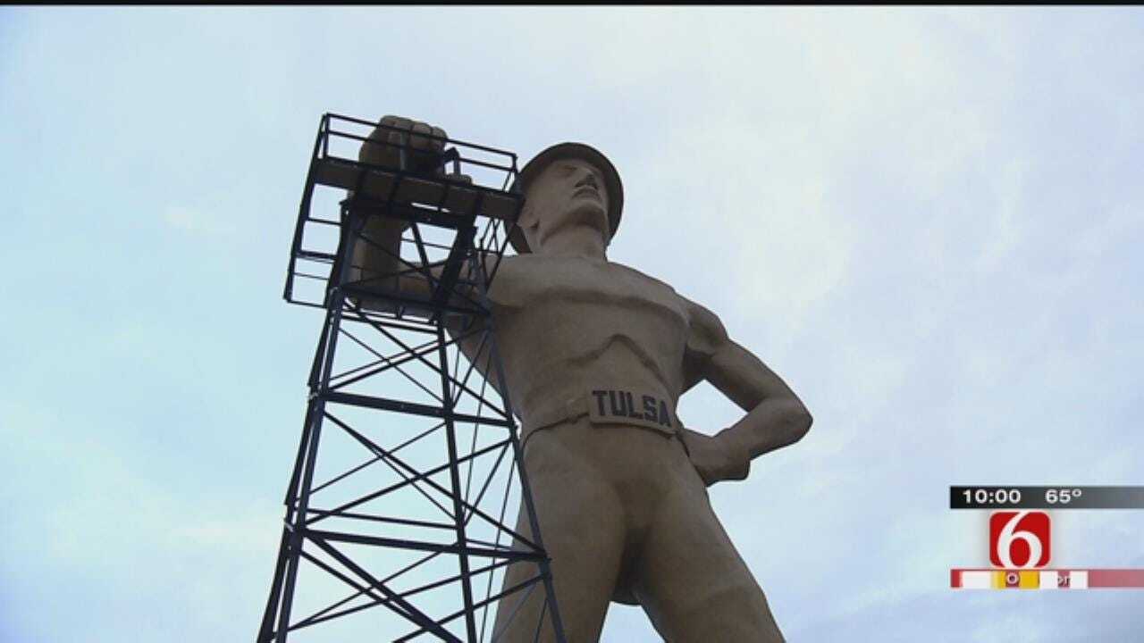 Tulsa's Golden Driller Has Blowout 50th Birthday Party