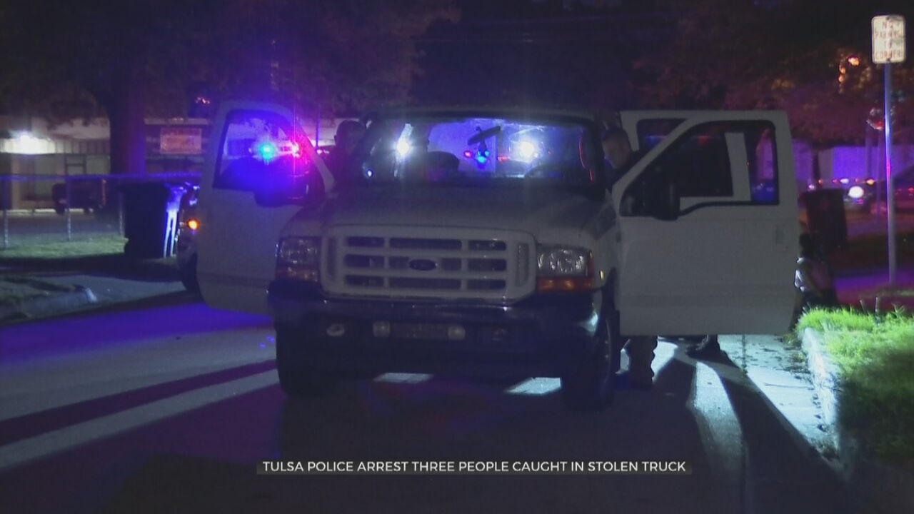 3 Arrested After Allegedly Leading Tulsa Police On Overnight Chase In Stolen Truck