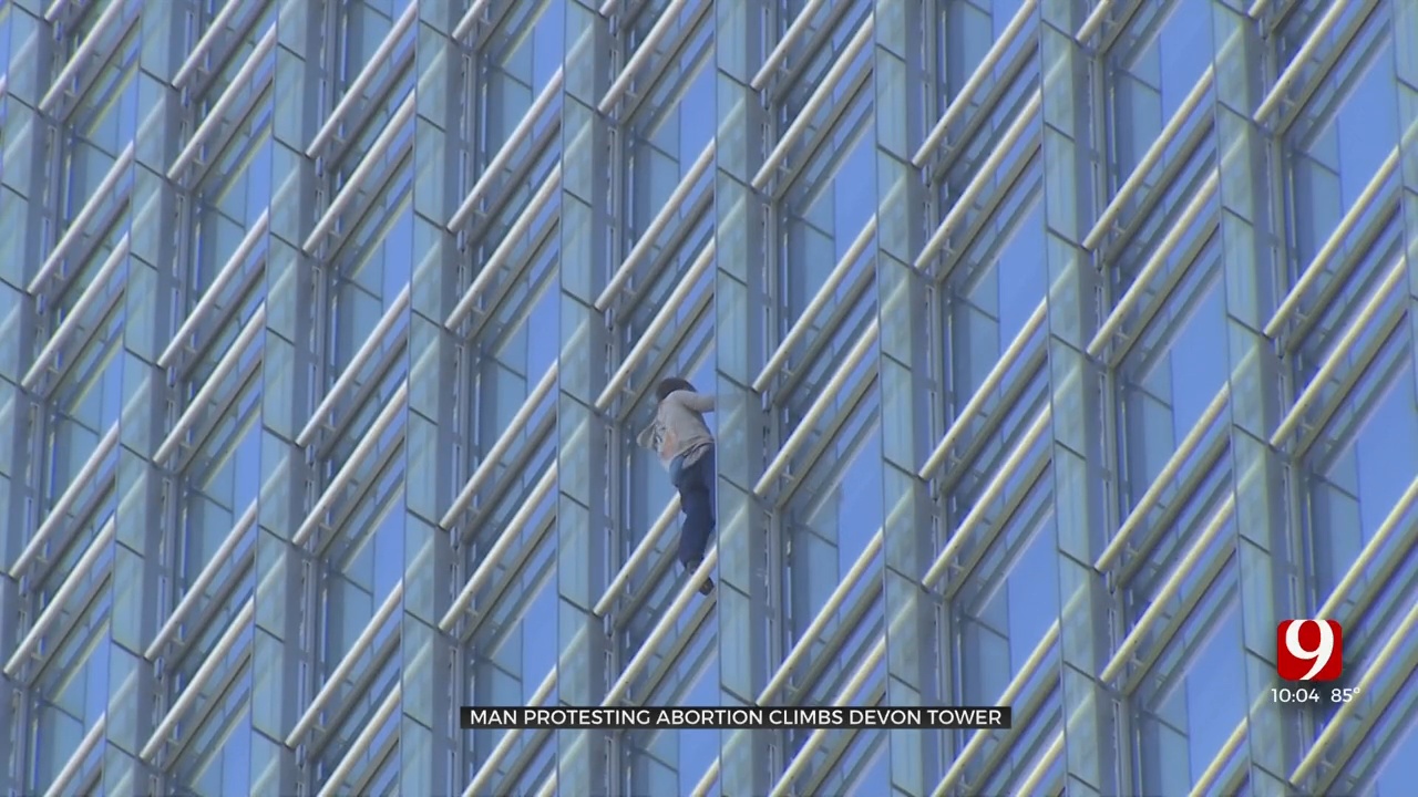 Devon Tower Climber Speaks Out After Scaling Building Tuesday Morning 