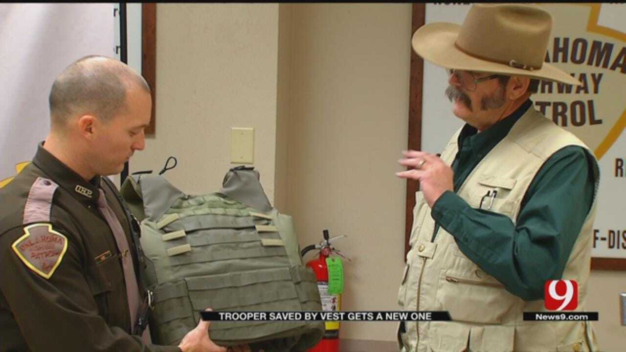 OHP Trooper Receives New Ballistic Vest After Talihina Shootout