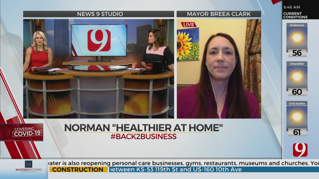 Watch: Norman Mayor Breea Clark On City's 3-Phase Reopening Plan