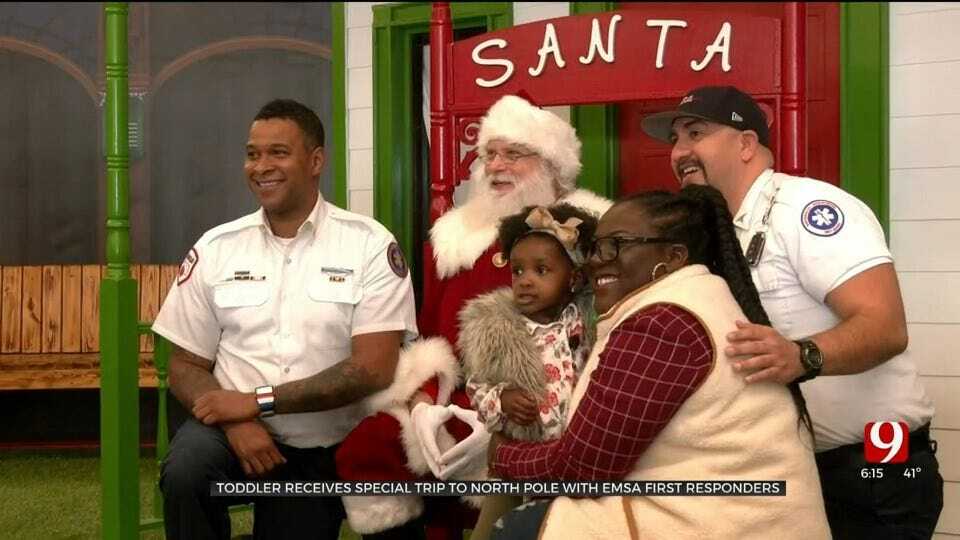 2-Year-Old With Rare Syndrome Receives Special Trip To North Pole With EMSA First Responders