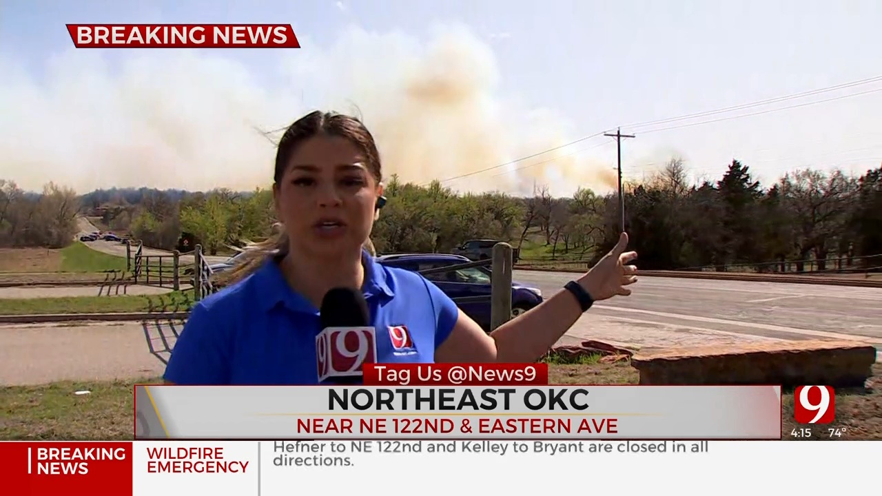 Wildfire Outbreak Causes Residents In NE OKC To Evacuate
