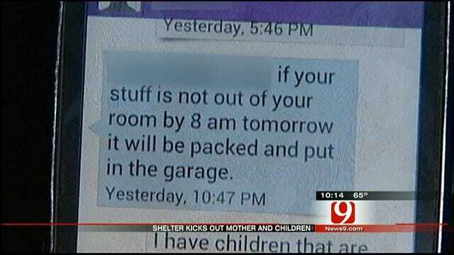 OKC Mother Forced Out Of Shelter Before Thanksgiving Day