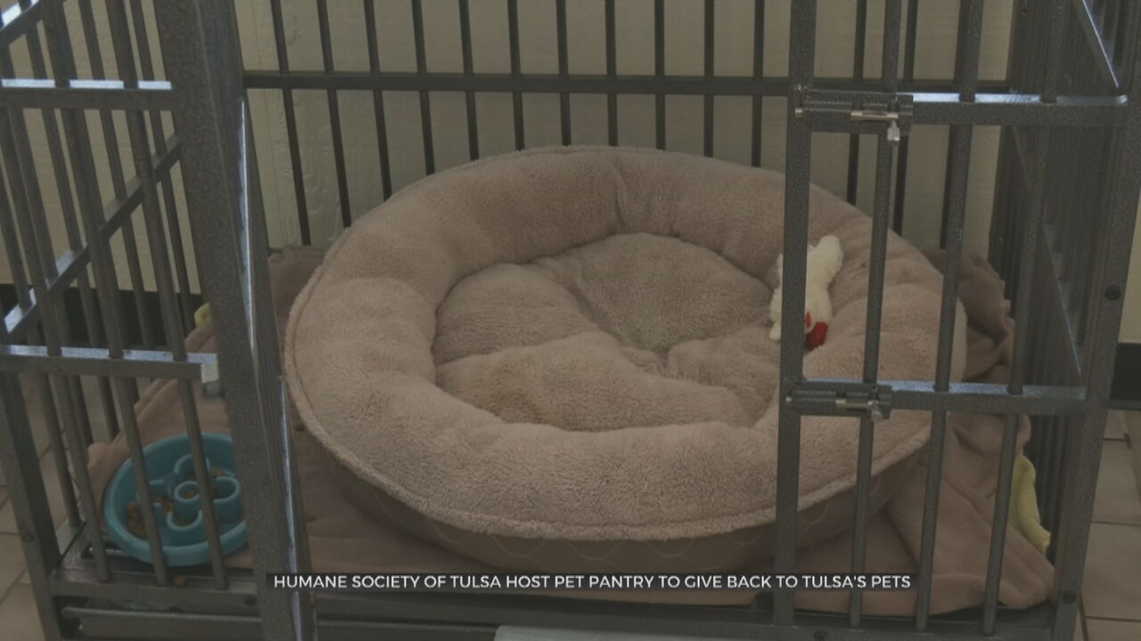Humane Society Of Tulsa Hosts Pet Pantry To Give Back To Tulsa's Pets