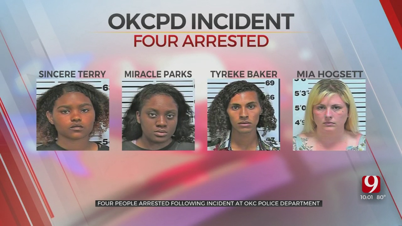 4 Arrested Following Incident Inside OKC Police Lobby