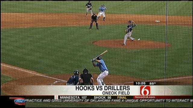 Drillers Shut Out Hooks 6-0