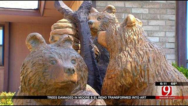 Trees Damaged In Moore, El Reno Transformed Into Art