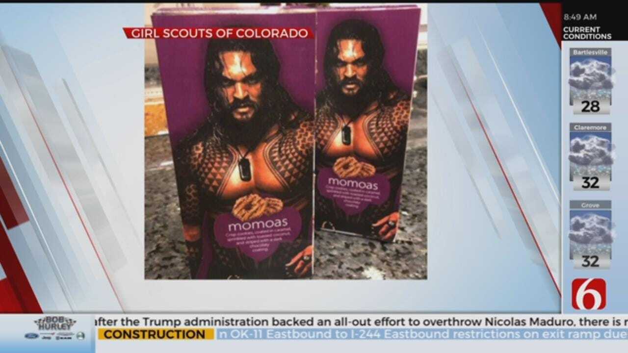 Colorado Girl Scout Uses Jason Momoa To Sell Cookies