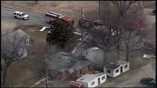 View Of Berryhill House Fire From Osage SkyNews 6